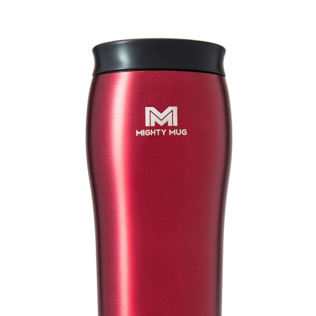 Mighty Mug Solo Metallic Stainless Steel - Rosebud Red